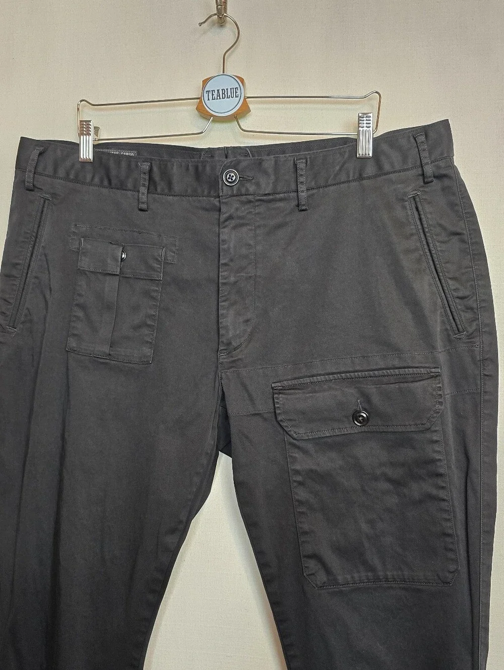 Polo Ralph Lauren MIL-J-4883A Cargo Pants Black Tapered Fit Cuffed 40